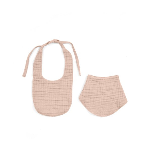 Ružové mušelínové podbradníky v súprave 2 ks Prune – Kave Home