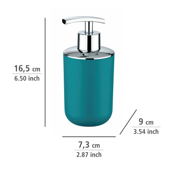 Petrolejovomodrý dávkovač na mydlo Wenko Brasil Petrol-image-3