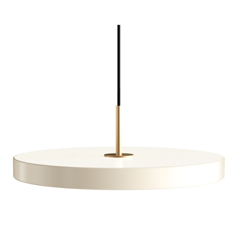 E-shop Krémovobiele LED závesné svietidlo so stmievačom s kovovým tienidlom ø 43 cm Asteria Plus Medium – UMAGE