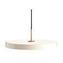 Krémovobiele LED závesné svietidlo so stmievačom s kovovým tienidlom ø 43 cm Asteria Plus Medium – UMAGE