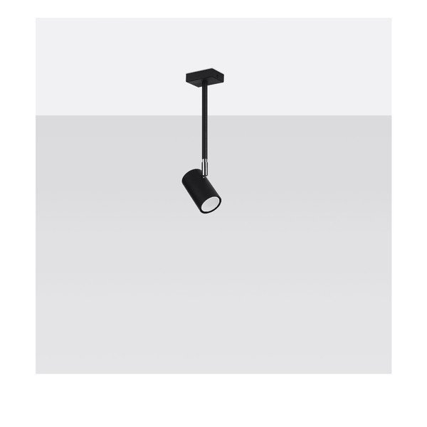 Čierne bodové svietidlo 6x10 cm Jones – Sollux-image-2