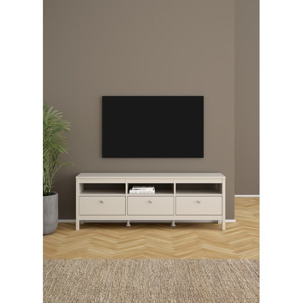 Sivobéžový TV stolík 151x54x38 cm Madrid – Tvilum-image-1