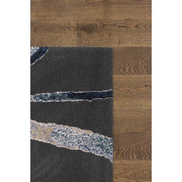 Tmavomodrý vlnený koberec 133x180 cm Sticks – Agnella-image-3