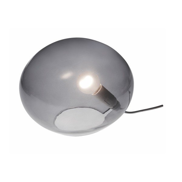 Sivá stolová lampa SULION Ball