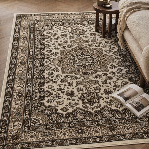 Béžový koberec Nouristan Parun Tabriz, 80 x 150 cm-image-1