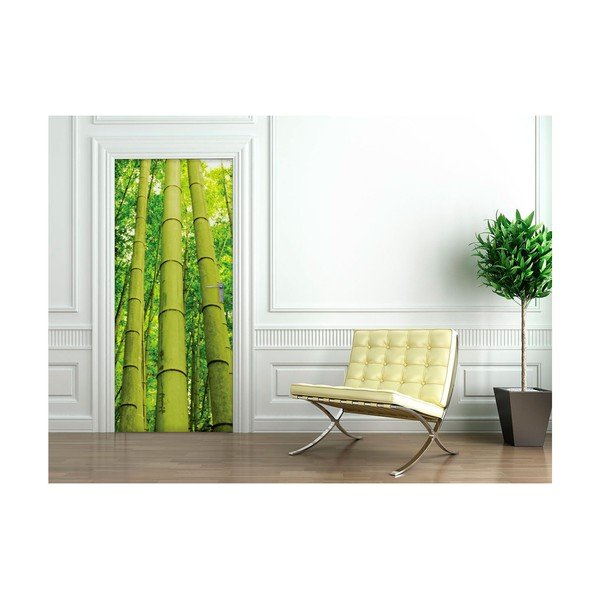 Adhezívna samolepka na dvere Ambiance Bamboo-image-1