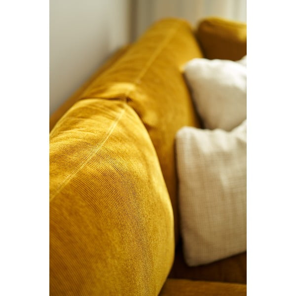 Tmavožltá rohová pohovka Sigge - Sits-image-3