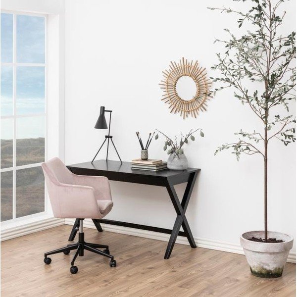 Čierny písací stôl so zásuvkou Actona Writex-image-1