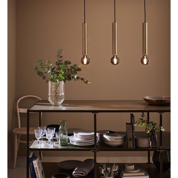 Závesné stropné svietidlo v zlatej farbe Markslöjd Sencillo, dĺžka 75 cm-image-2