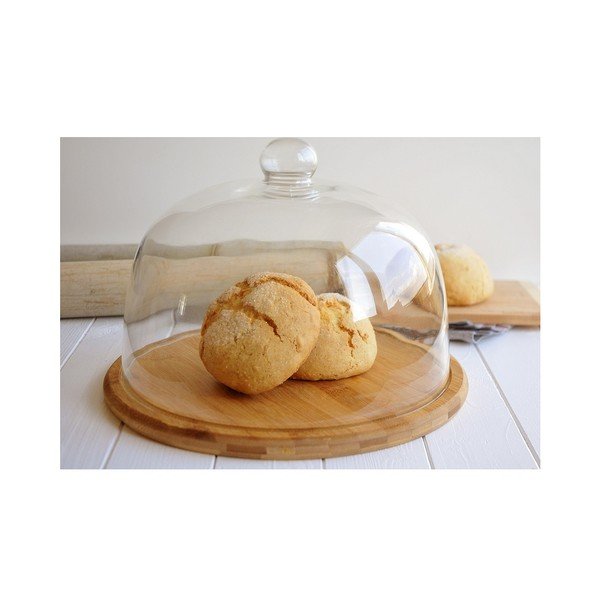 Bambusová doska so skleneným poklopom Bambum Focus-image-1