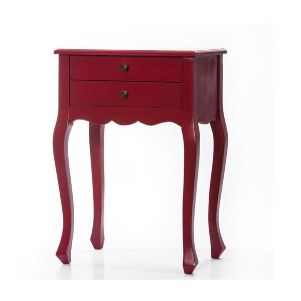 Odkladací stolík Nora Red, 52x35x72 cm