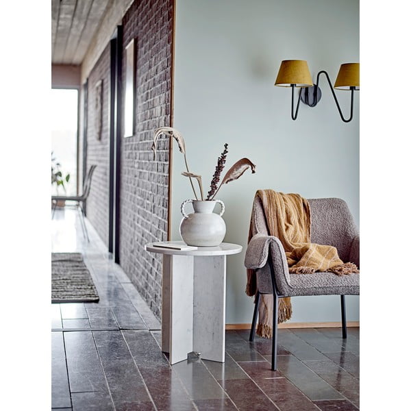 Mramorový okrúhly odkladací stolík ø 46 cm Jasmia – Bloomingville-image-2