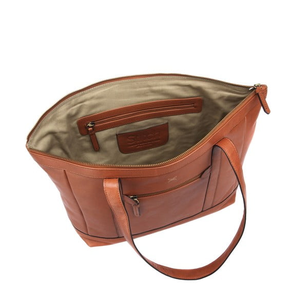 Dámská kožená kabelka Ruby Toffee-image-4