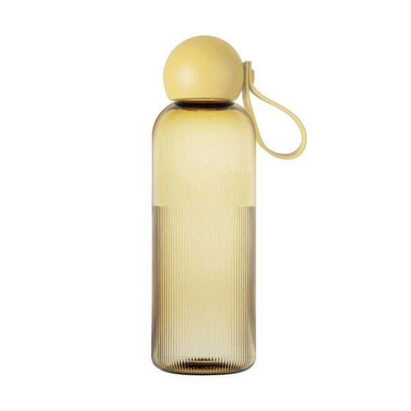 Žltá cestovná fľaša z recyklovaného plastu 600 ml Ture – Sagaform