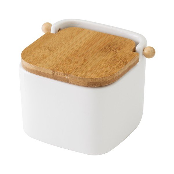 Biela keramická dóza na soľ Unimasa, 750 ml-image-2