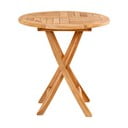 Záhradný jedálenský stôl z tíkového dreva Bonami Essentials Oviedo, ø 70 cm