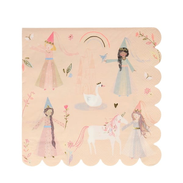 Papierové obrúsky v súprave 16 ks Princess – Meri Meri