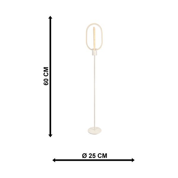 Biela LED stojacia lampa (výška  132 cm) Goktug – Squid Lighting-image-4