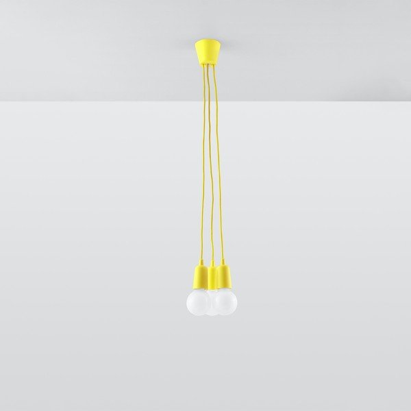 Žlté závesné svietidlo ø 15 cm Rene – Sollux-image-3