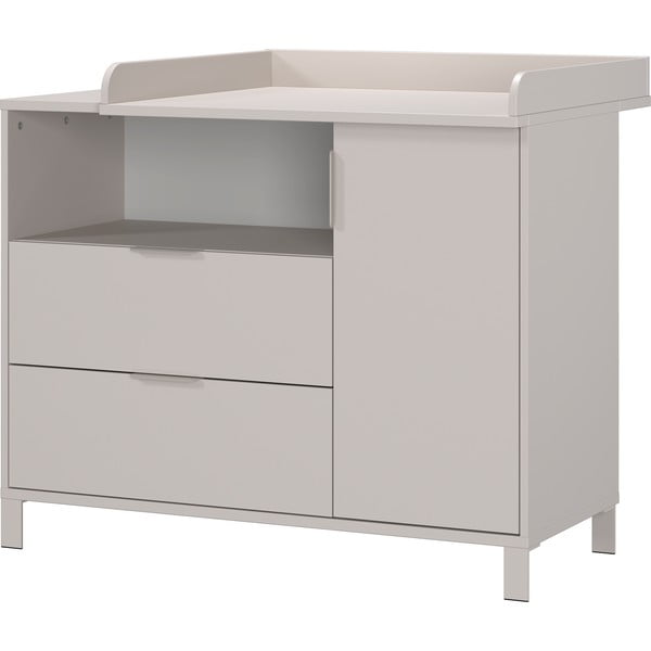 Krémová detská komoda s prebaľovacím pultom 115x102x77 cm Alkmaar – Germania