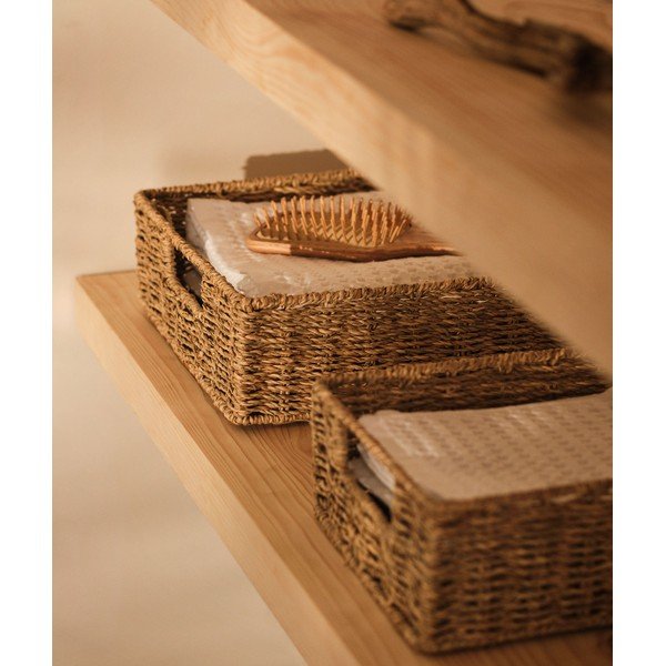 Košíky v súprave 2 ks z morskej trávy 36x27x10 cm Tossa – Kave Home-image-1