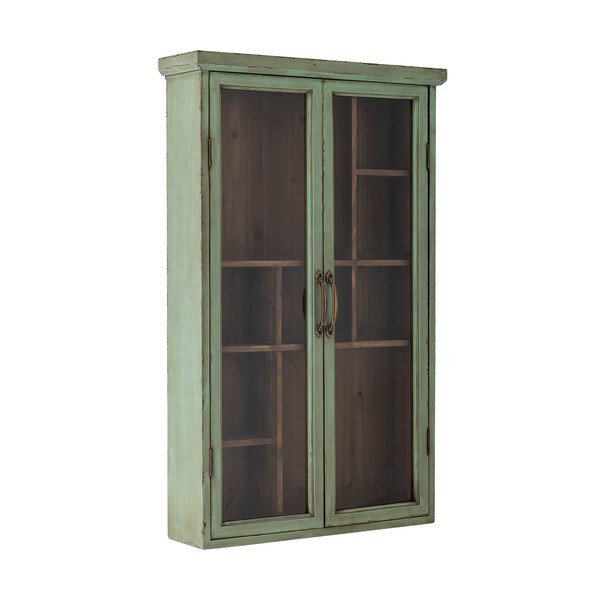 Zelená vitrína z jedľového dreva 13,5x80 cm Hazem – Bloomingville-image-2