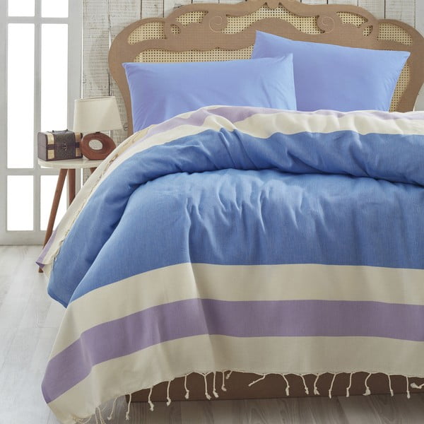 Prikrývka cez posteľ Buldan Blue, 200x235 cm