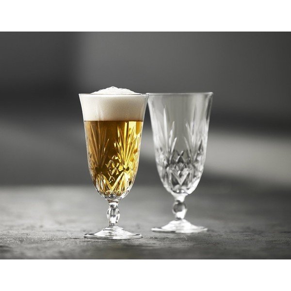 Poháre v súprave 4 ks na pivo 400 ml Melodia – Lyngby Glas-image-2