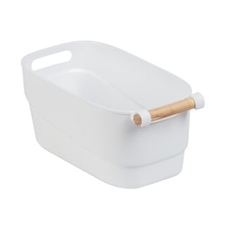 Biely organizér do kúpeľne Wenko Handle, dĺžka 18 cm