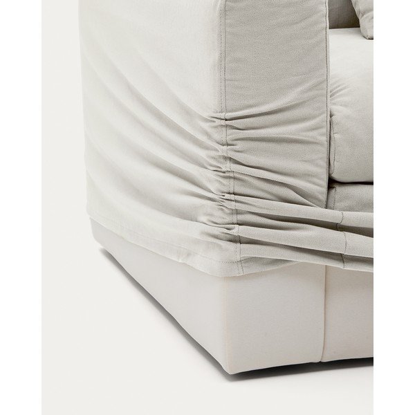 Biele ľanové kreslo Nora – Kave Home-image-1