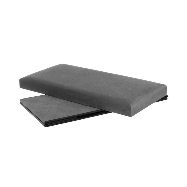 Tmavosivý zamatový taburet Estela – Casa Selección-image-2