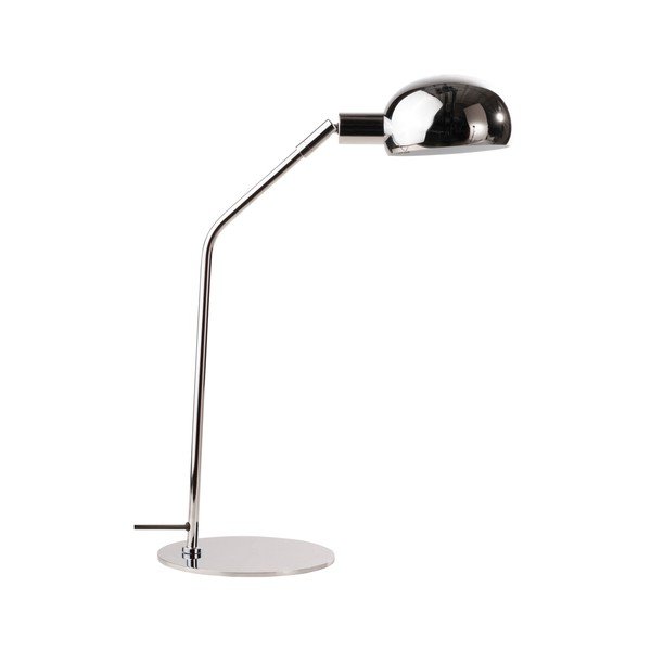 Oceľová stolová lampa s ohýbateľnou konštrukciou v lesklej striebornej farbe (výška  59 cm) Lincon – Jotex