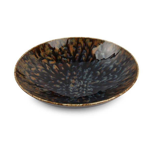 Hnedý hlboký  porcelánový tanier ø 21 cm Resto – BonBistro