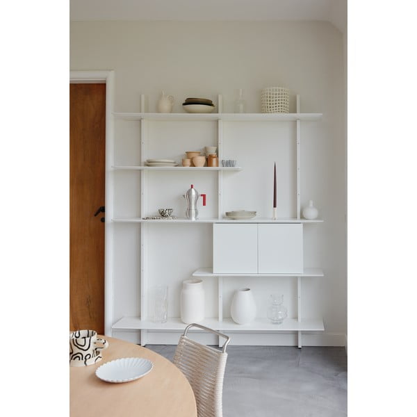 Biely modulárny policový systém 68.5x68.5 cm Bridge - Tenzo-image-1