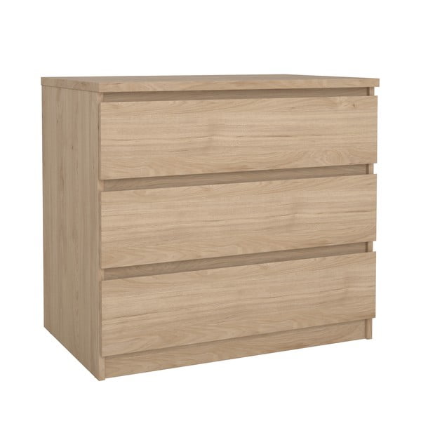 Komoda v dekore duba v prírodnej farbe 77x70x50 cm Naia – Tvilum-image-2