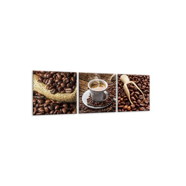 Sada 3 obrazov Styler Glasspik Set Coffee Uno-image-2