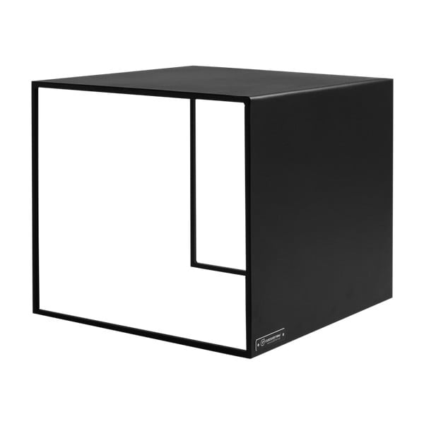 Čierny konferenčný stolík Custom Form 2Wall, dĺžka 50 cm