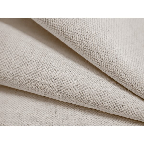 Krémovobiela čalúnená dvojlôžková posteľ s úložným priestorom/bez čela s roštom 180x200 cm Susan – Micadoni -image-4