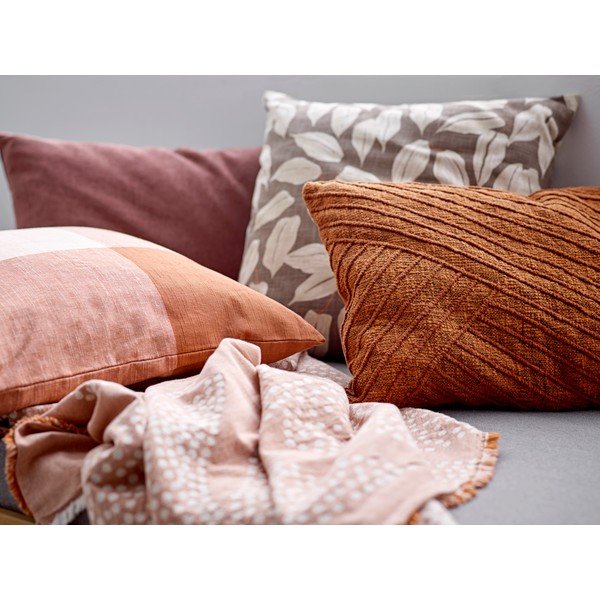 Hnedý bavlnený vankúš Södahl Benjamin, 50 x 50 cm-image-1