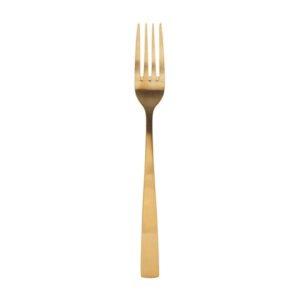 Vidlička v zlatej farbe House Doctor, dĺžka 21 cm