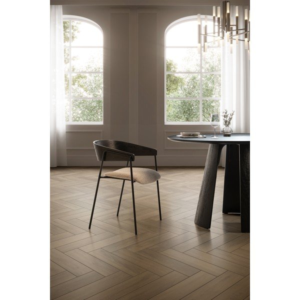 Okrúhly jedálenský stôl s čiernou doskou ø 120 cm Zuri – MOME-image-2