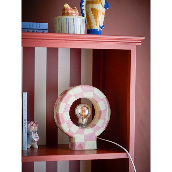 Ružová stolová lampa (výška 23,5 cm) Vialini – Bloomingville-image-1