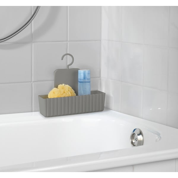 Svetlohnedá závesná plastová kúpeľňová polička Minas – Allstar-image-1