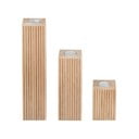 Drevené svietniky v súprave 3 ks Dreva – Blomus