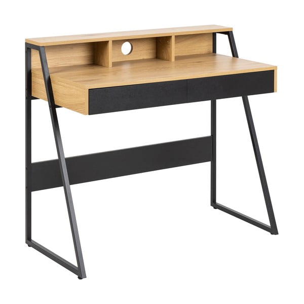 Písací stôl s doskou v dubovom dekore Actona Reece, 100 x 50 cm-image-4