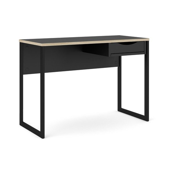 Čierny pracovný stôl Tvilum Function Plus, 110 x 48 cm-image-2