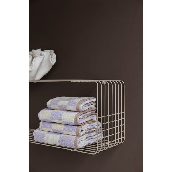 Béžová poschodová kovová polica 70 cm Wire – Mette Ditmer Denmark-image-1