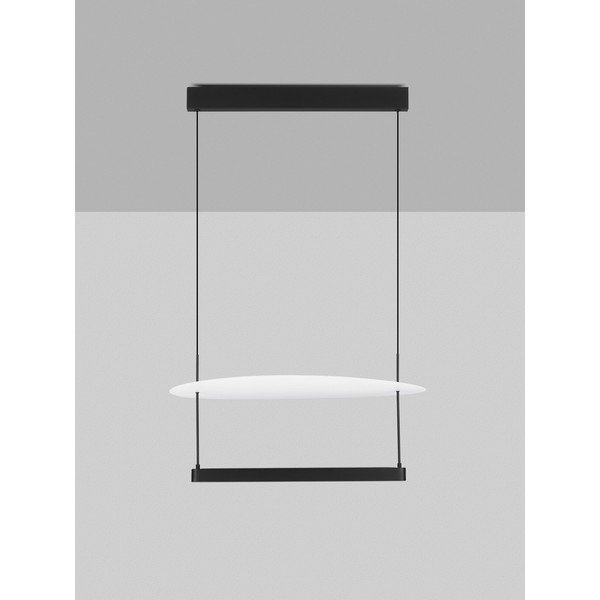 Biele/matne čierne hliníkové LED závesné svietidlo so stmievačom ø 60 cm Diona – Nova Luce-image-4