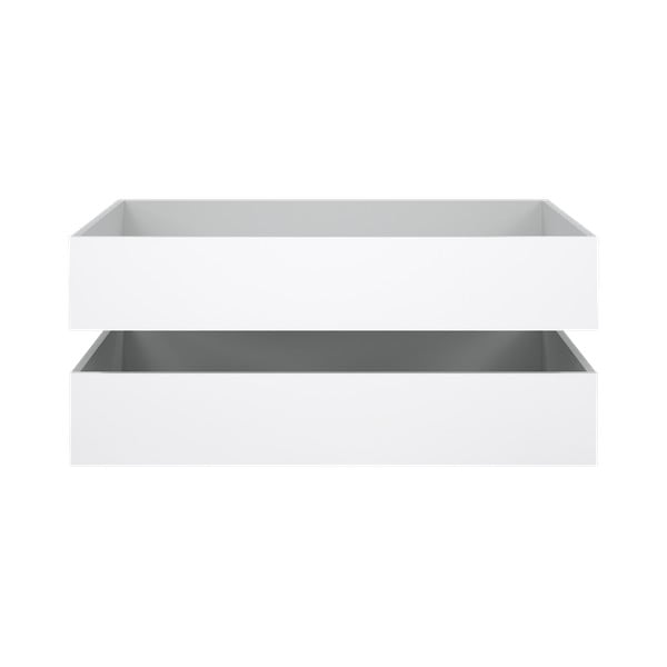 Biele zásuvky pod posteľ v súprave 2 ks 90x190/140x190 cm Naia – Tvilum-image-3