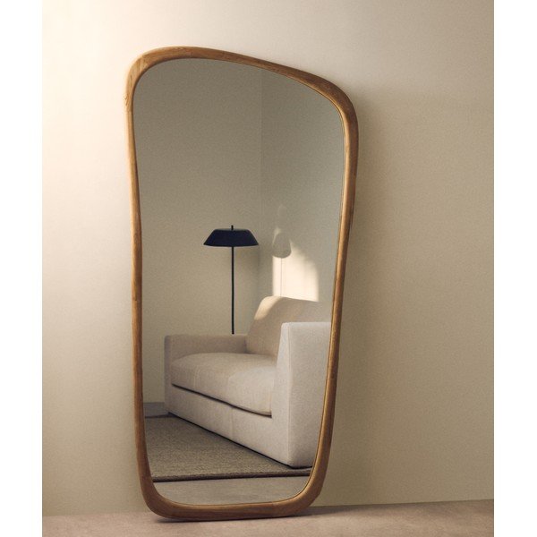 Nástenné zrkadlo s dreveným rámom 94,5x192 cm Alura – Kave Home-image-1